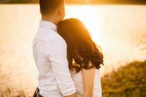 couple hugging